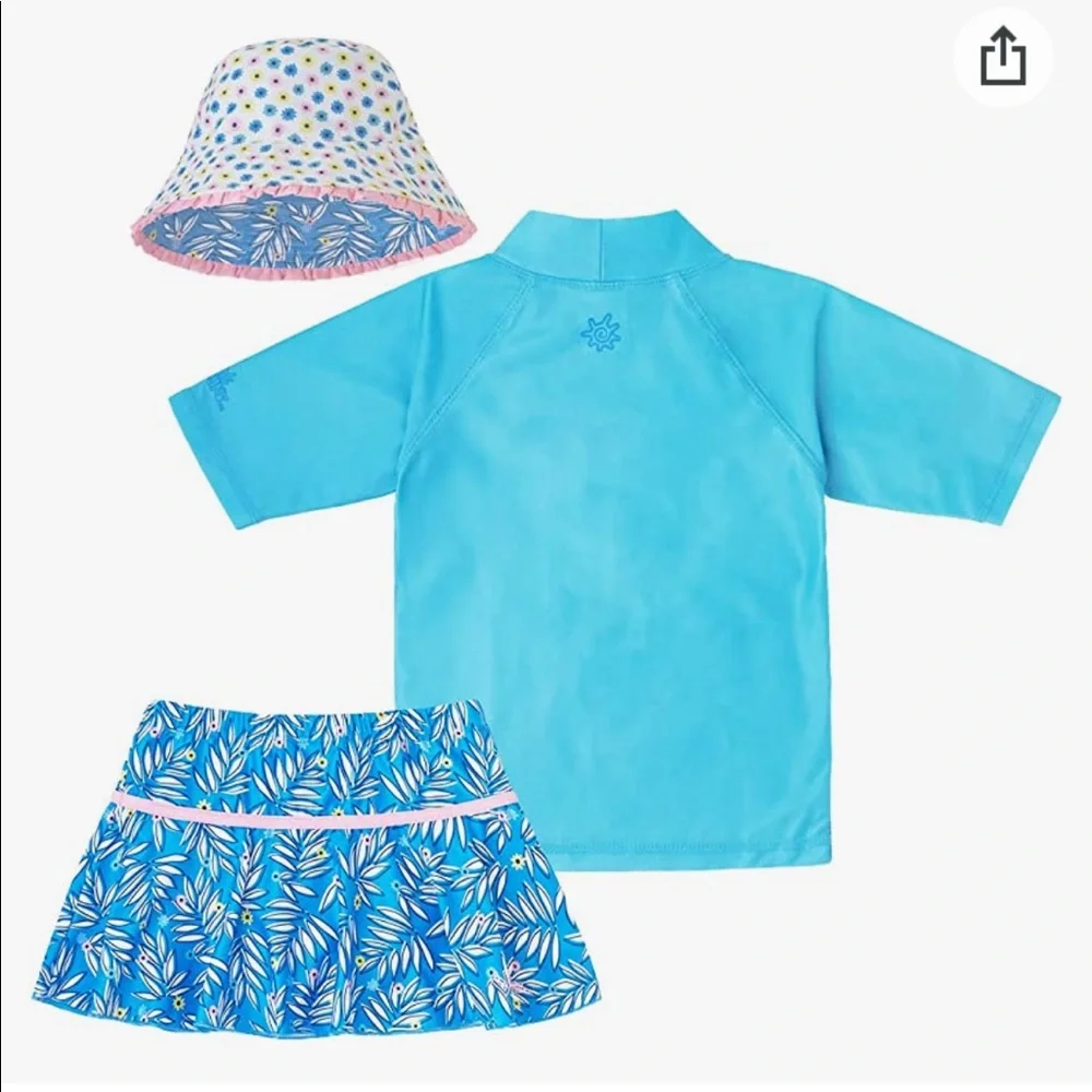 NWT UV Skinz Kids 3pc Sunwear Set